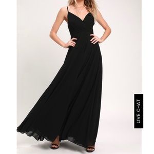 Lulu’s All About Love Black Maxi Dress - Size L